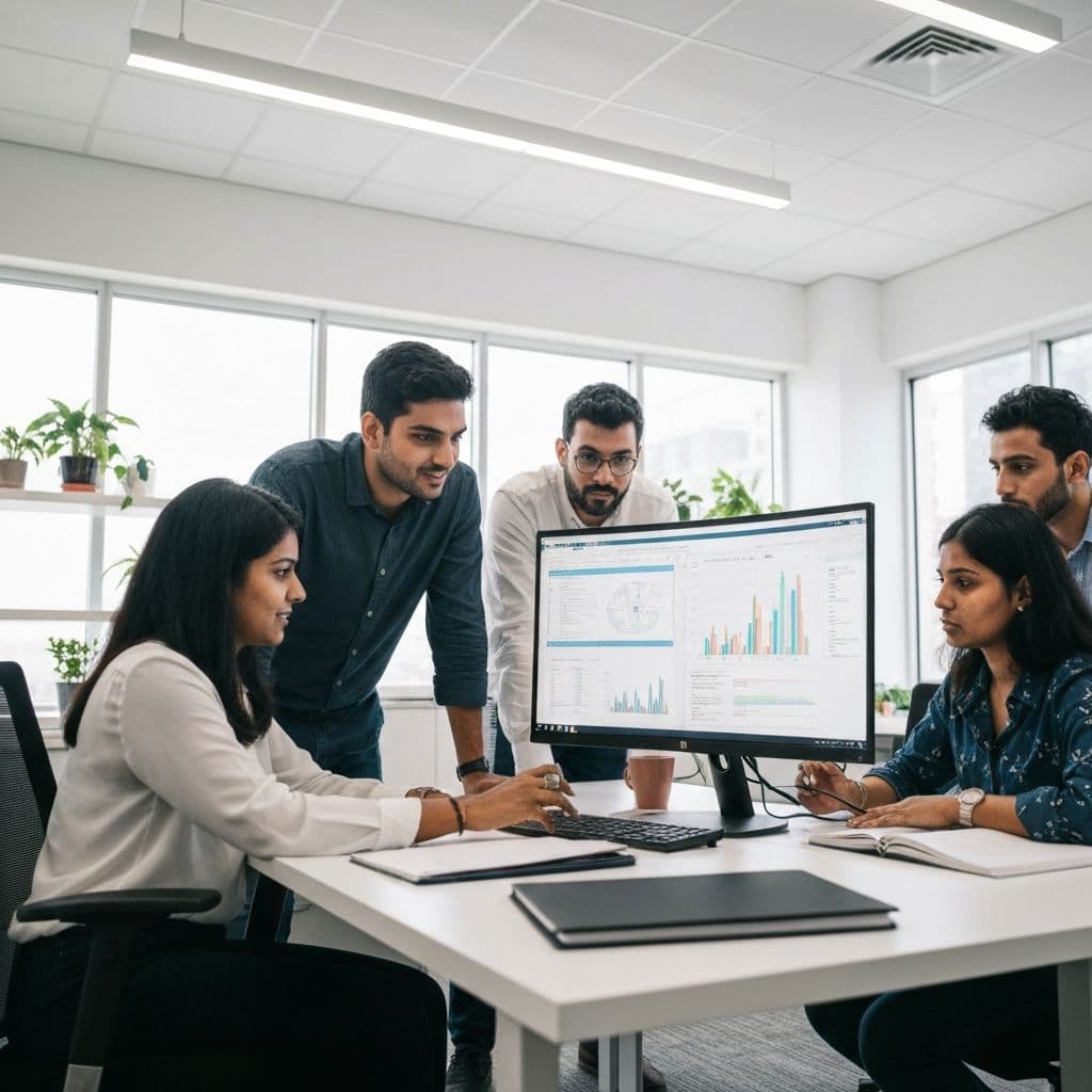 Moneywalle team collaborating in a modern office